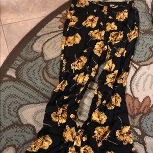 Floral flowy pants